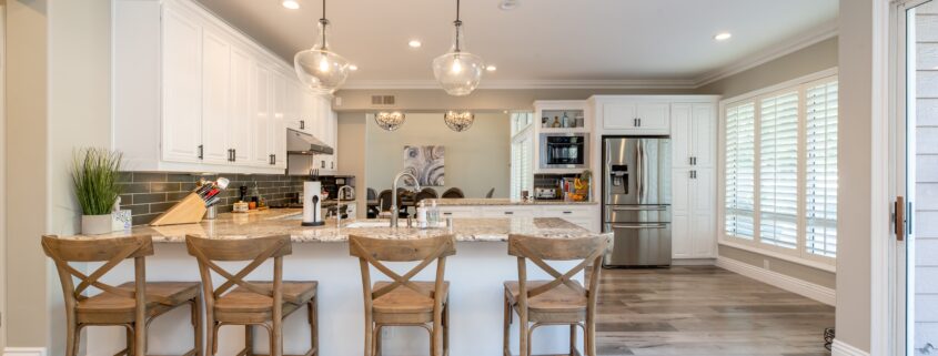 modern kitchen in smart home
